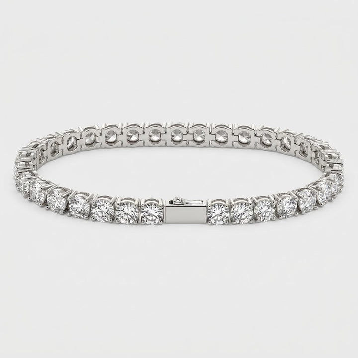 Tennis Armband - Witgoud 5mm