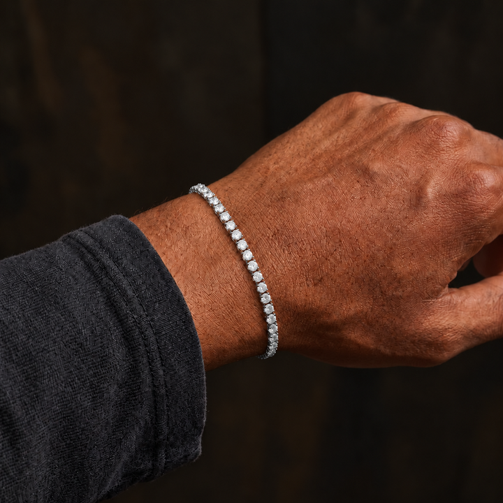 Tennis Armband - Witgoud 3mm