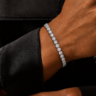 Tennis Armband - Witgoud 5mm