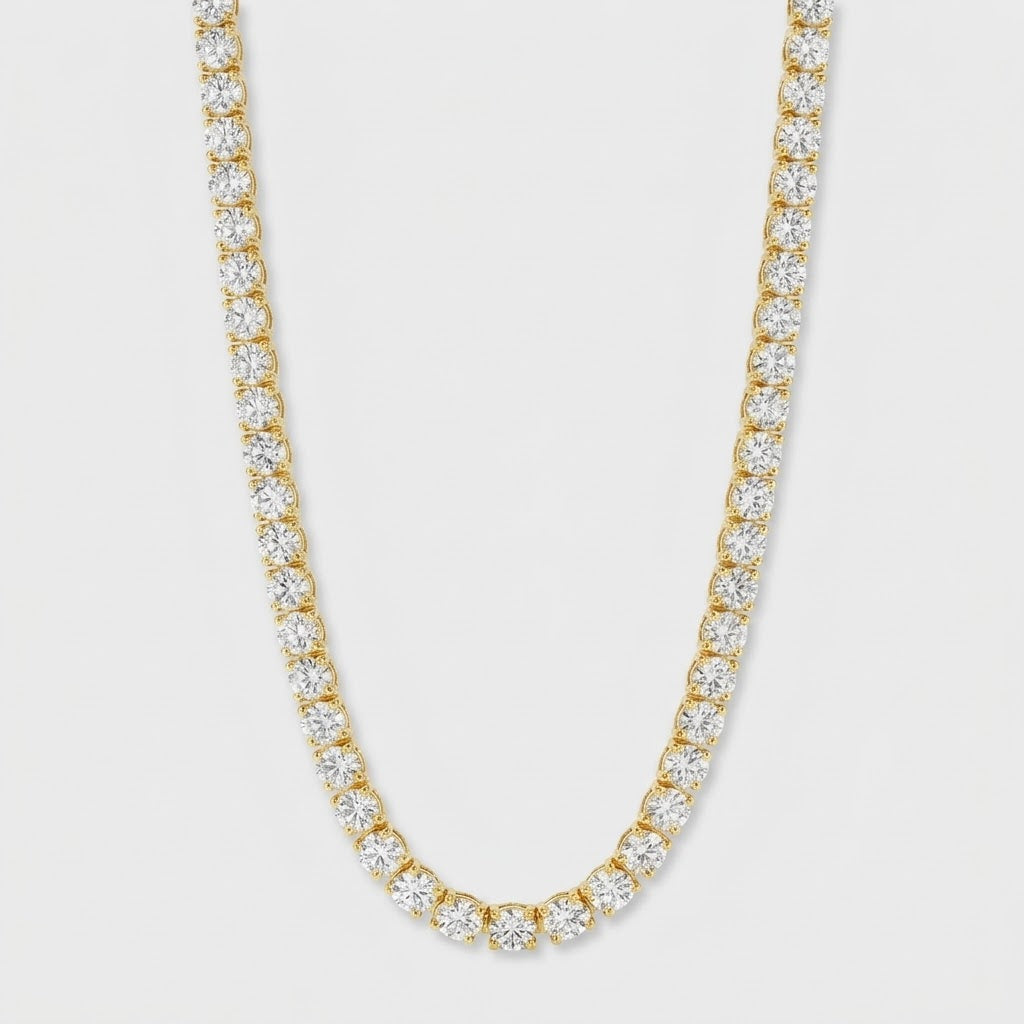 Tennis Ketting - Goud 4 mm
