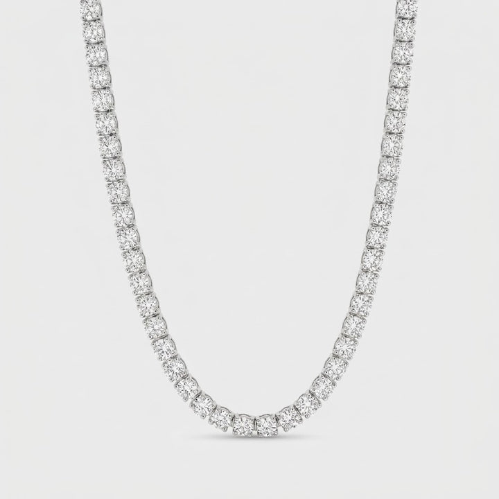 Tennis Ketting - Witgoud 4 mm