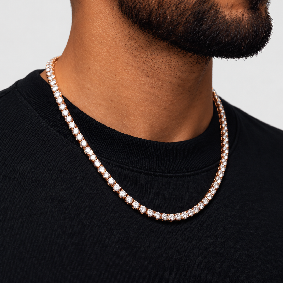 Tennis Ketting - Goud 4 mm