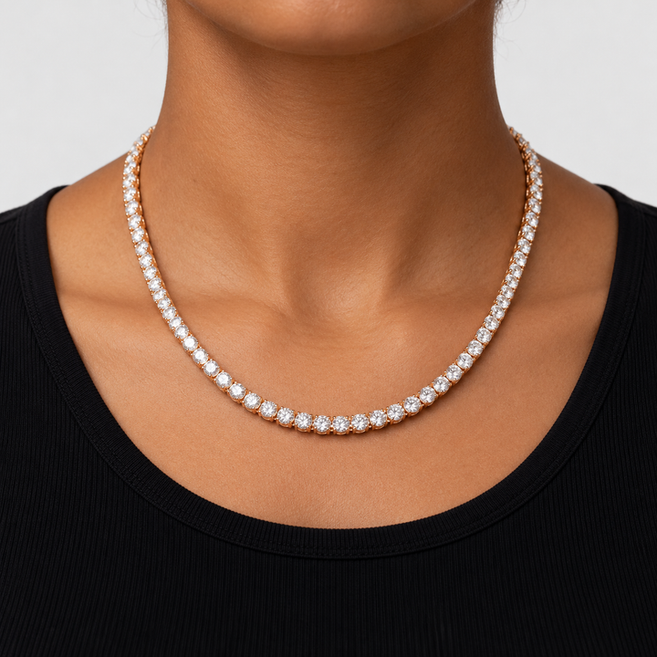 Tennis Ketting - Goud 4 mm