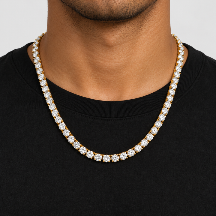 Tennis Ketting - Goud 5 mm
