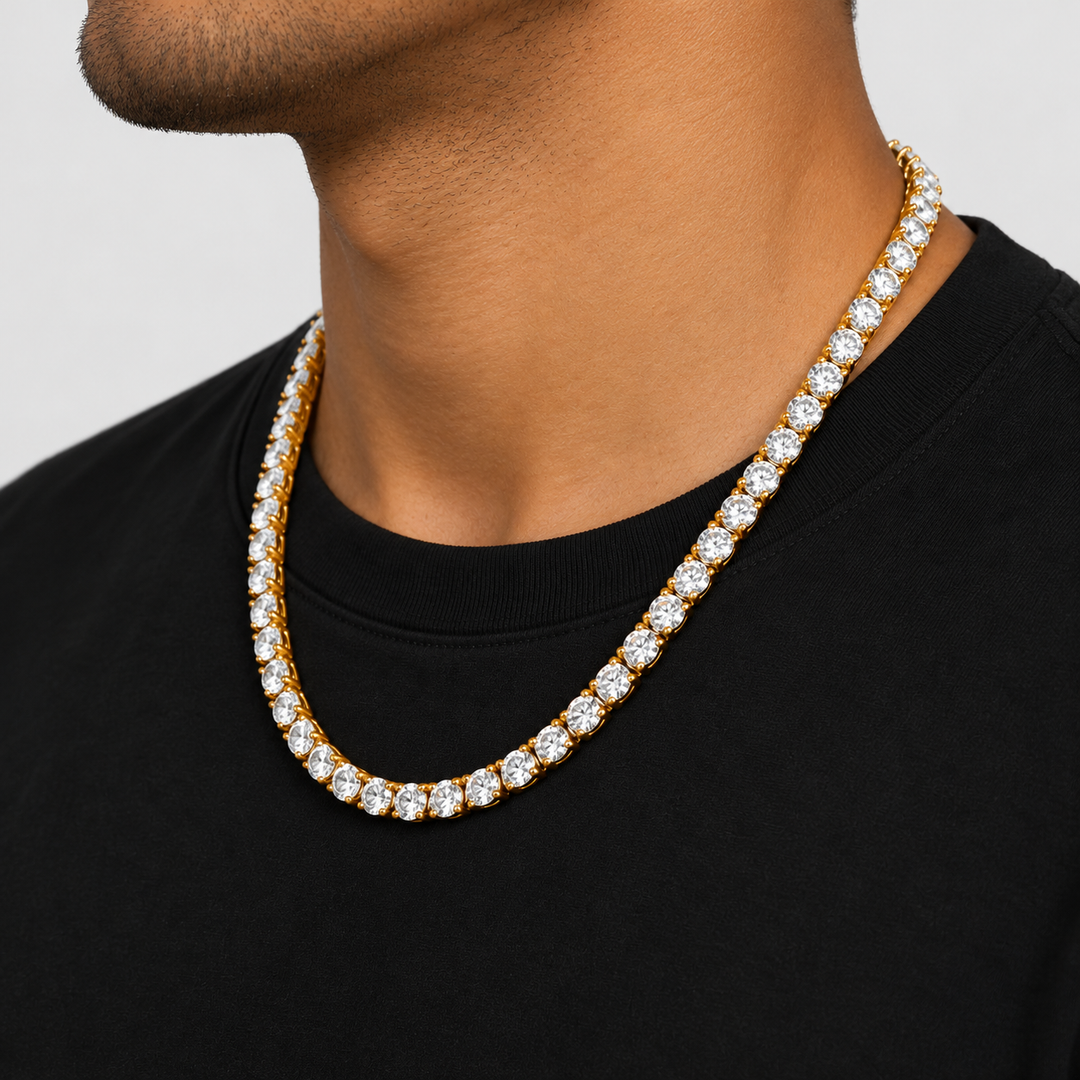 Tennis Ketting - Goud 5 mm
