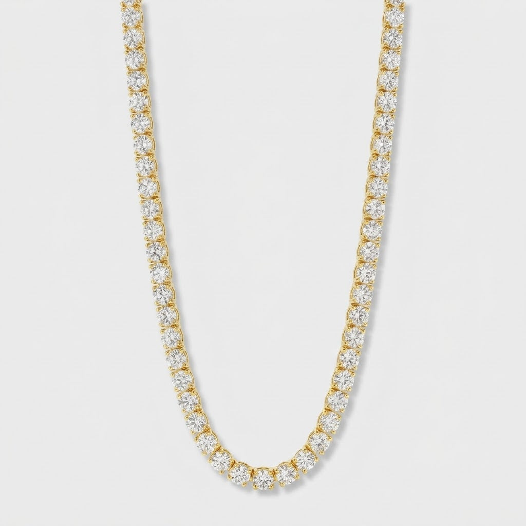 Tennis Ketting- Goud 3 mm