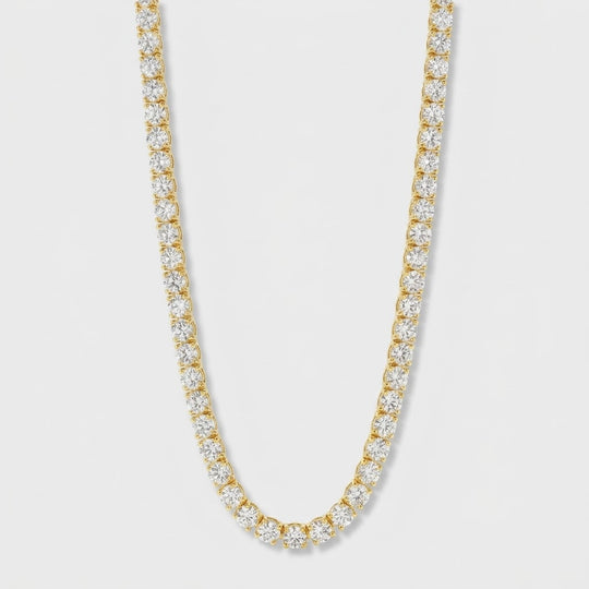 Tennis Ketting- Goud 3 mm