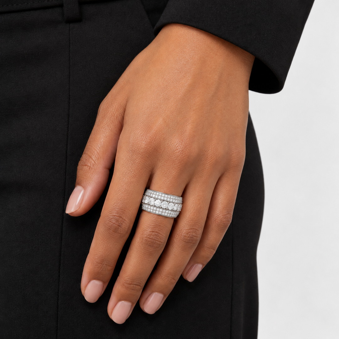 Ultimate Iced Out Ring - Zilver
