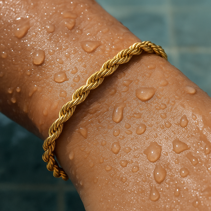 Rope Armband - Goud 3mm