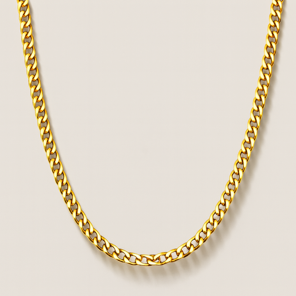 Cubana Ketting Goud 3mm