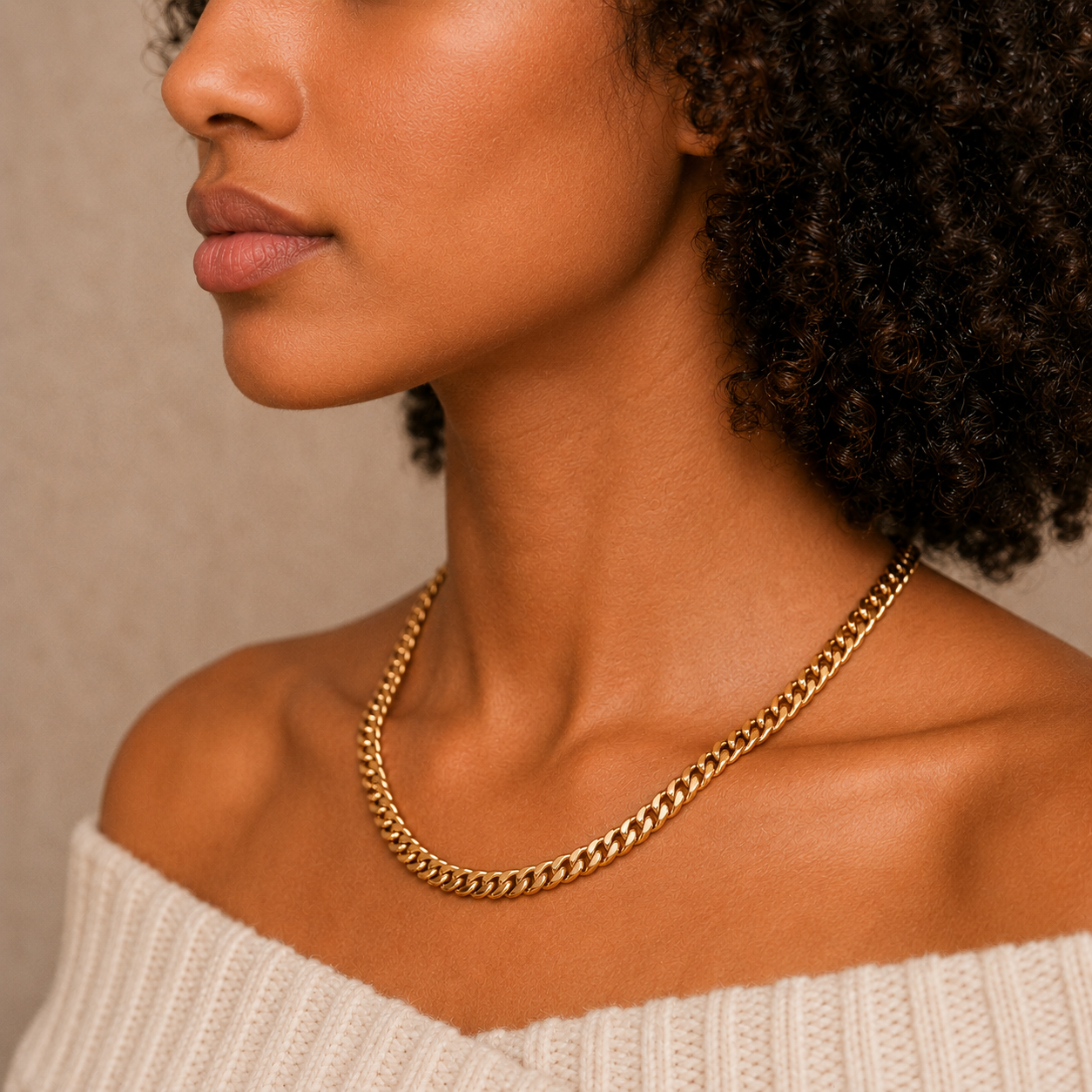 Cubana Ketting - Goud