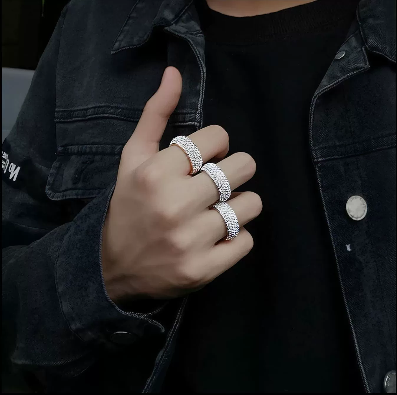 Luxe Pavé Ring - Zilver