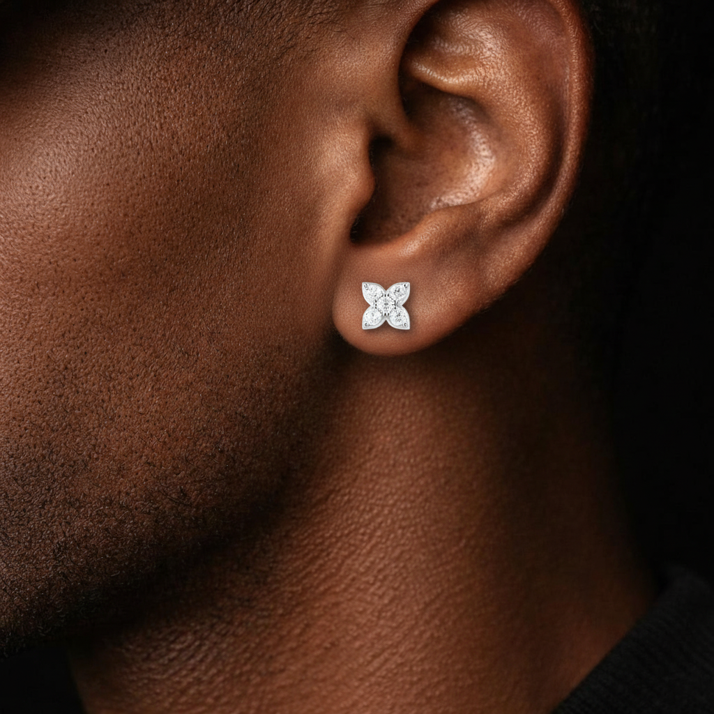 Four-Leaf Clover Oorbellen - Moissanite