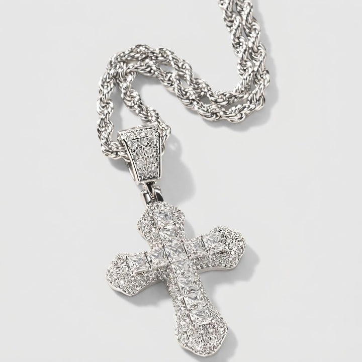 Zilver Frost Cross Hanger
