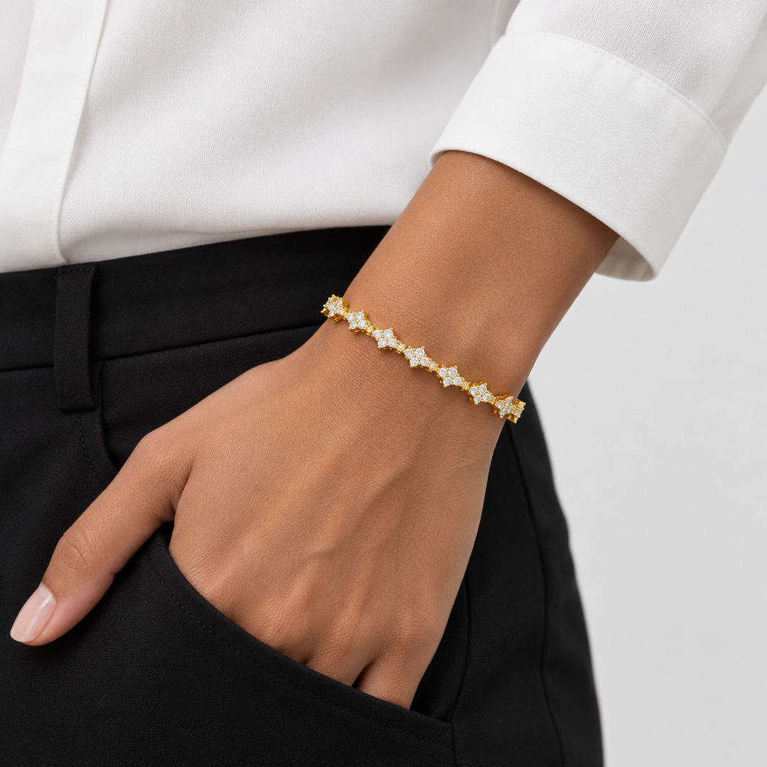 Honeycomb Armband Goud