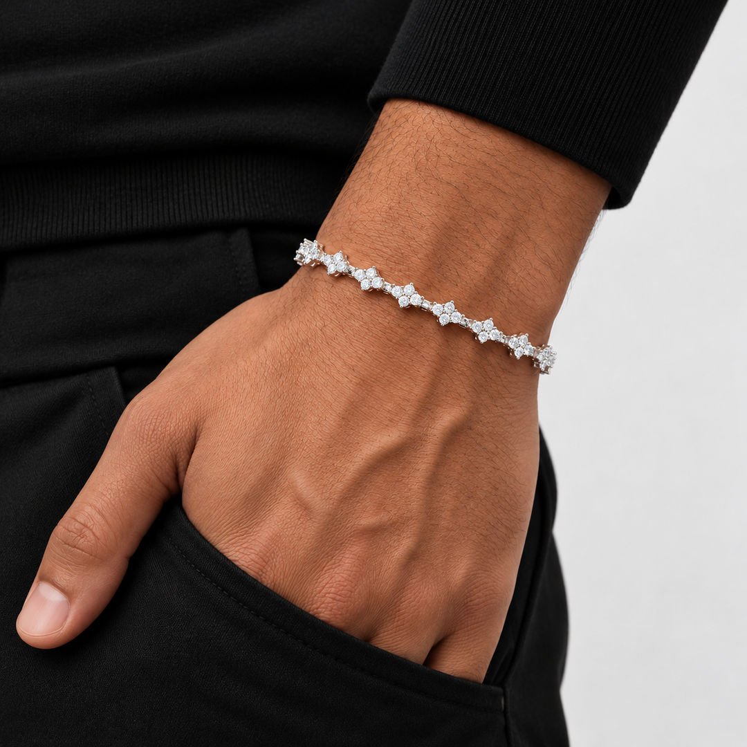 Honeycomb Armband Zilver