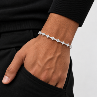 Honeycomb Armband Zilver