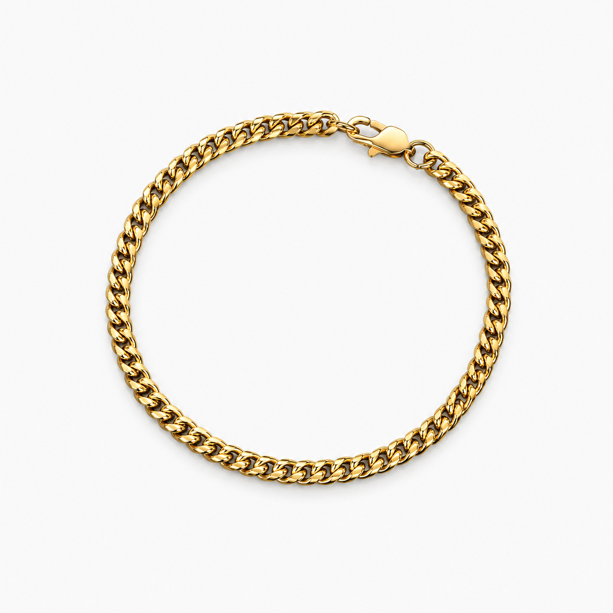 Miami Cuban Bracelet - 4mm Goud