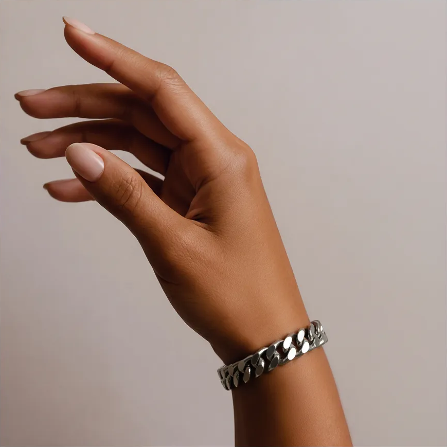 Royal Cuban Armband - Zilver