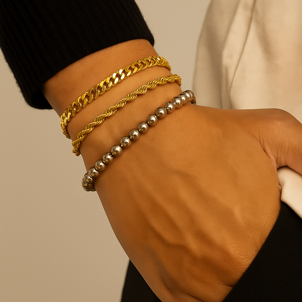 Rope Armband - Goud 5mm