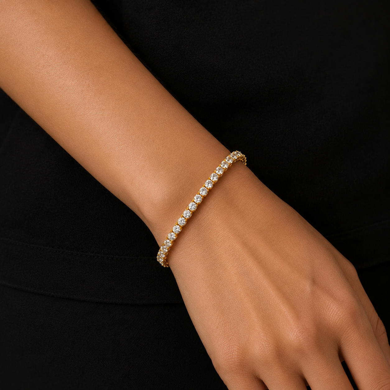 Tennis Armband - Goud 3mm