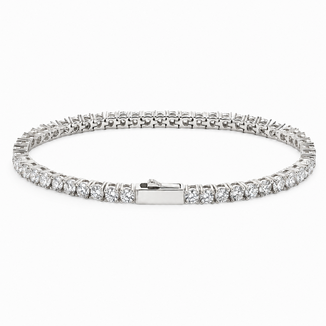Tennis Armband - Witgoud 3mm