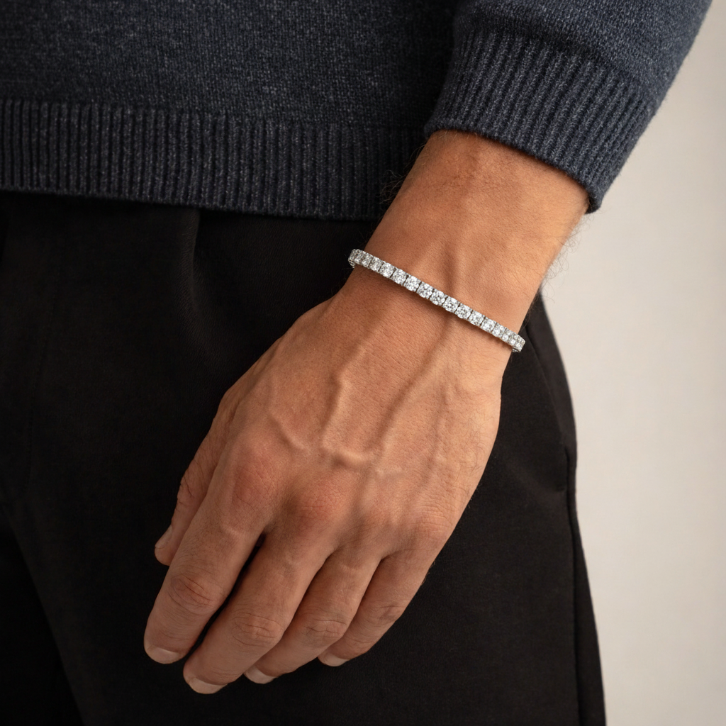 Tennis Armband - Zilver 4mm