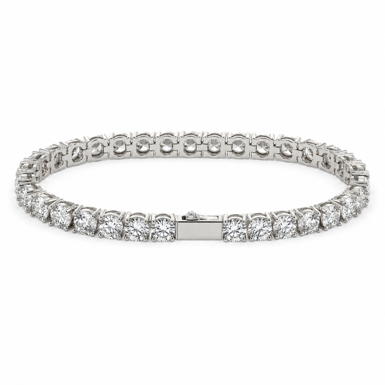 Tennis Armband - Witgoud 5mm