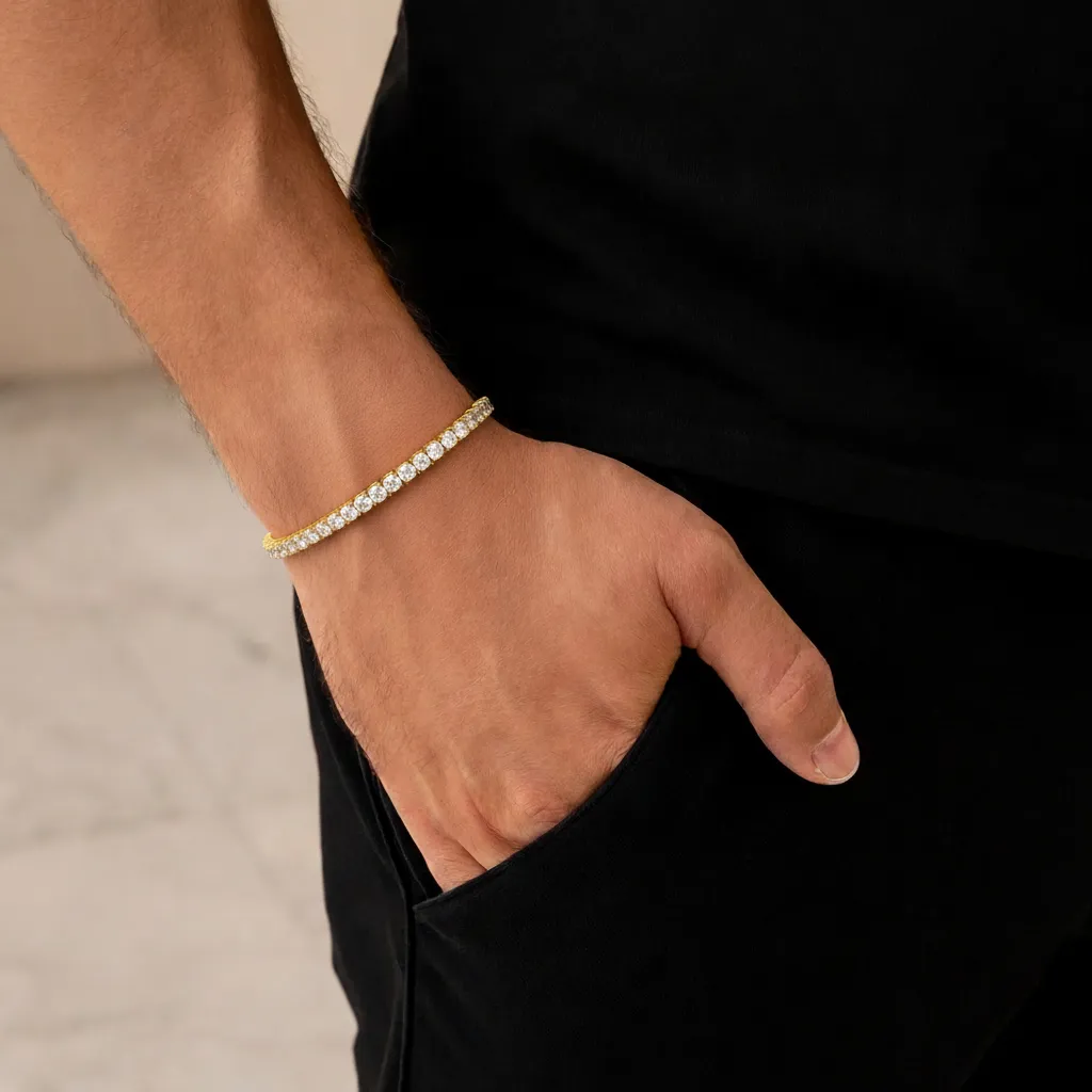 Tennis Armband - Goud 3mm