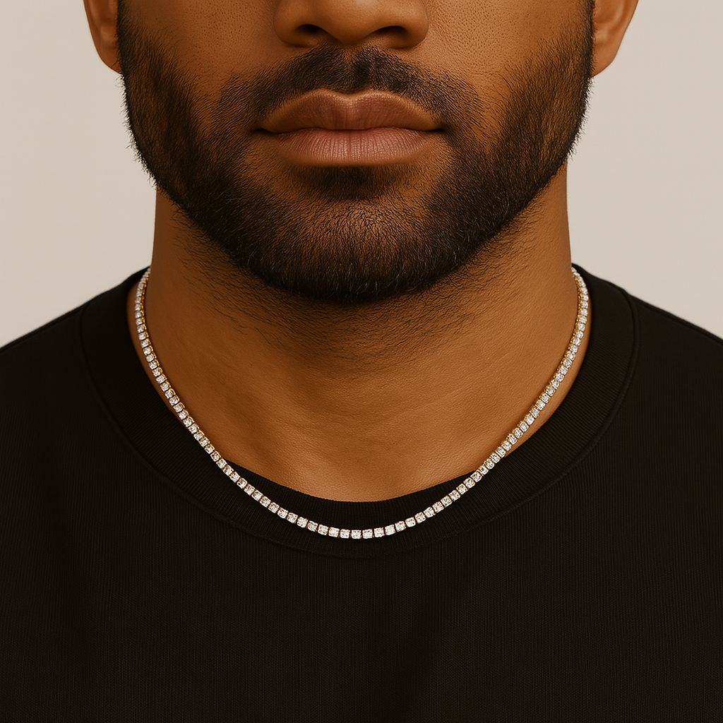 Tennis Ketting- Goud 3 mm