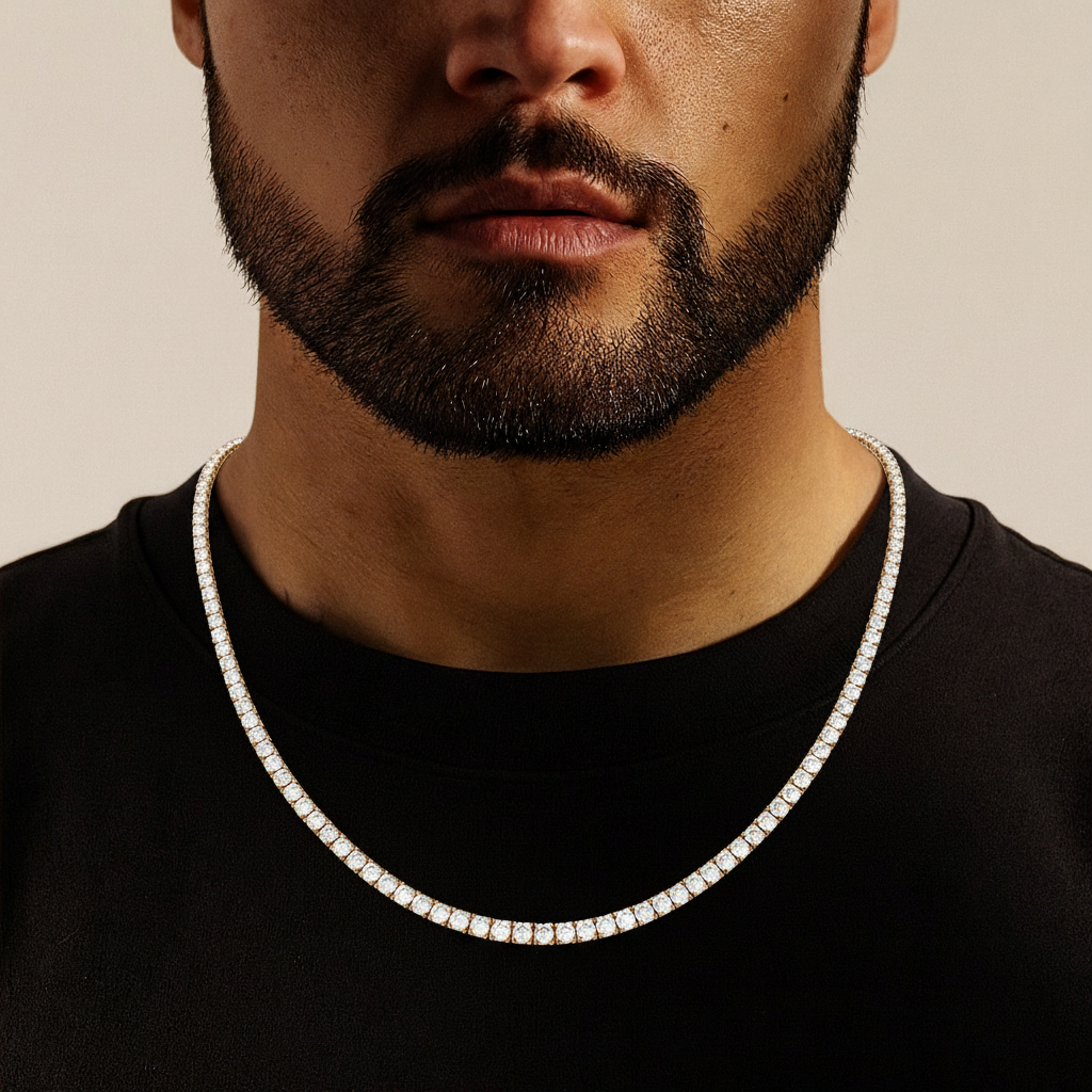 Tennis Ketting - Goud 4 mm