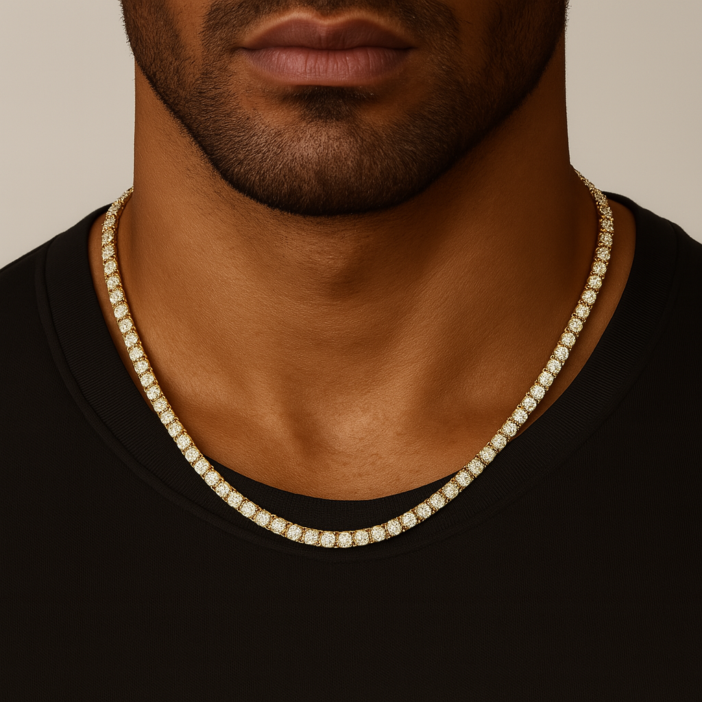 Tennis Ketting - Goud 4 mm