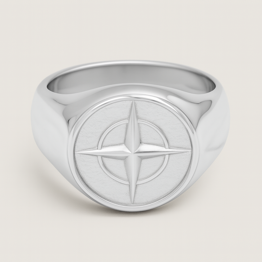 Compass ring - Zilver